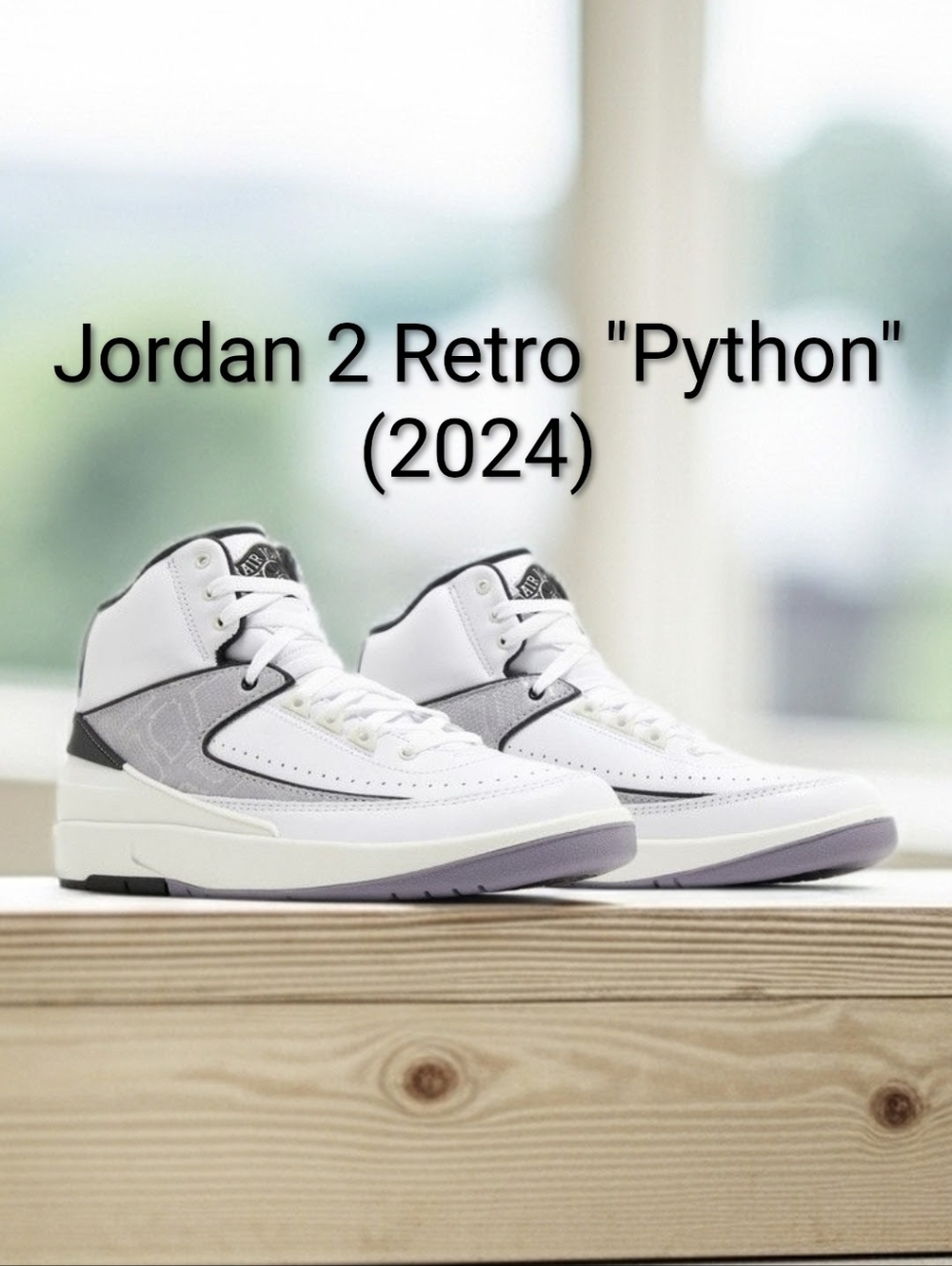 Jordan 2 Retro 'Python" (2024) Mens 9 Womens 10.5 EUC